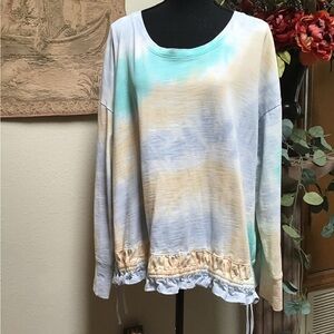 Soft Surroundings Pastel Tie-Dye Sweatshirt